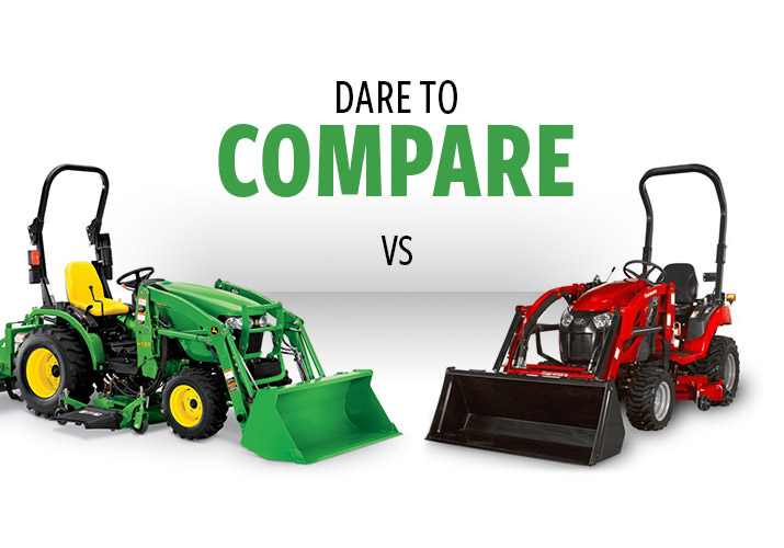 Dare to Compare: John Deere 2025R and Mahindra eMax 4WD